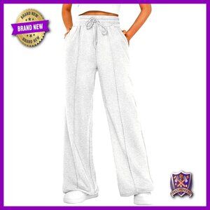 Wide Leg Sweatpants Women's Baggy Lounge Pants Joggers Thermal Winter
